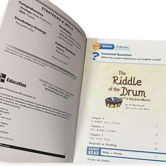 The Riddle Of The Drum A Tale From Mexico By Ali MacKisack Childrens Book - Picture 2 of 3